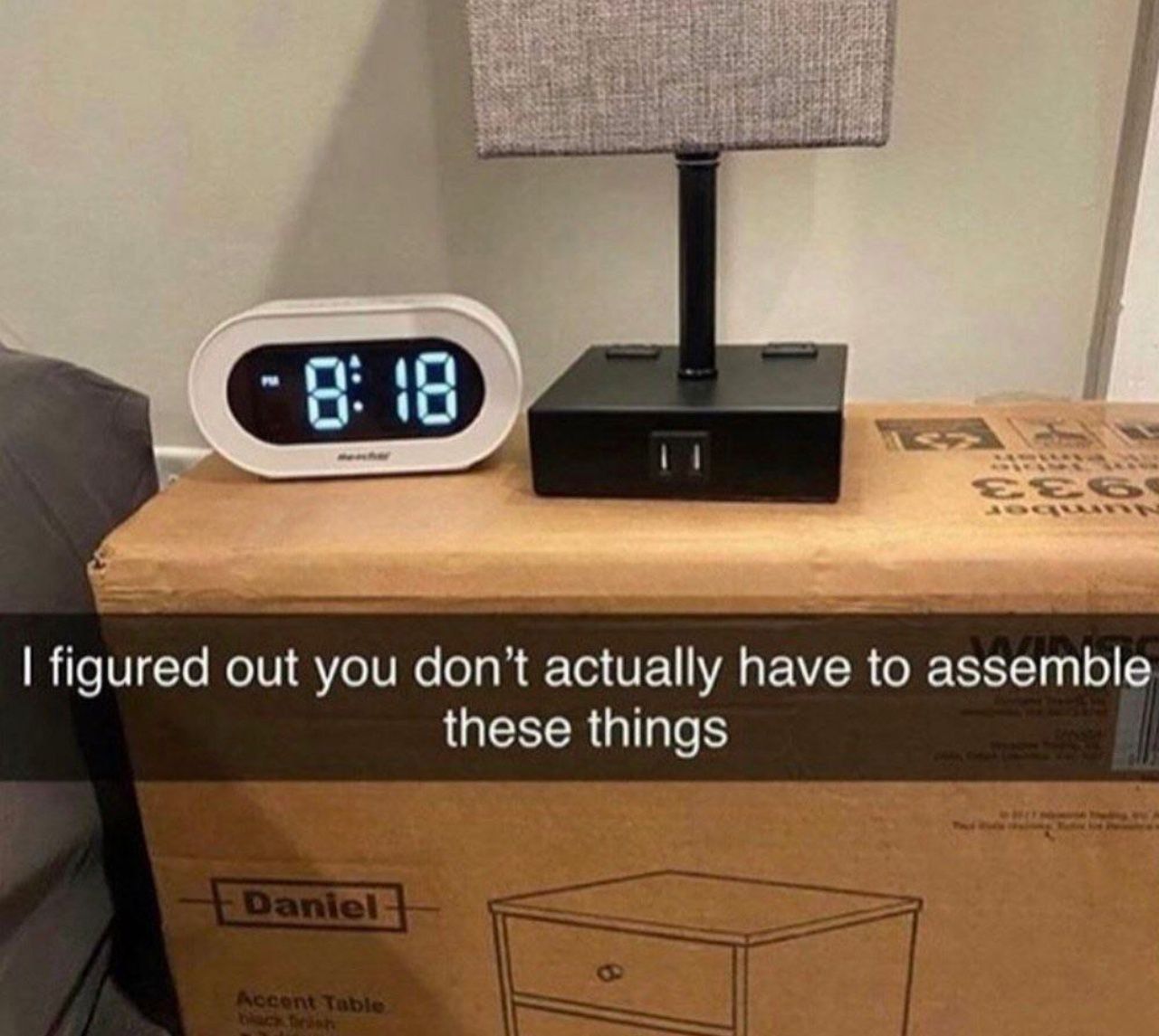 figured out you don't actually have to assemble these things