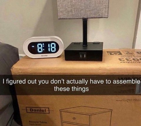 figured out you don't actually have to assemble these things