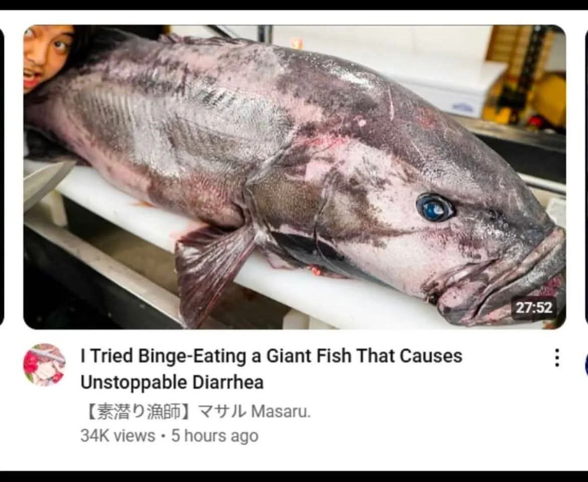 4 thy A 27:52 Tried Binge-Eating a Giant Fish That Causes Unstoppable Diarrhea Masaru views 5 hours ago