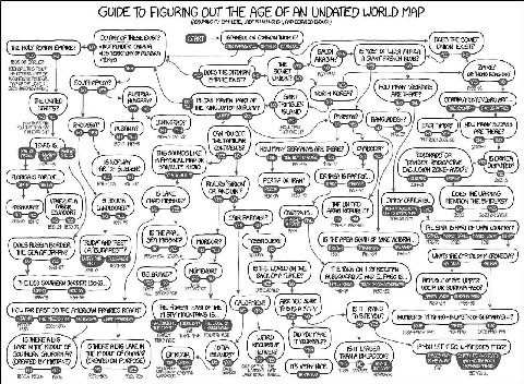 GUIDE To FIGURING OUT THE THE AGE OF AN UNDATED WORLD MAP COMPLETE, LABELED AND DETAILED ENOUGH) ANY OF THESE EXIST? ISTANBUI CONSTANTINOPLE? DOES THE SOVIET ‘THE HOLY ROMAN EMPIRE? CANADA, ‘CONSTANTI