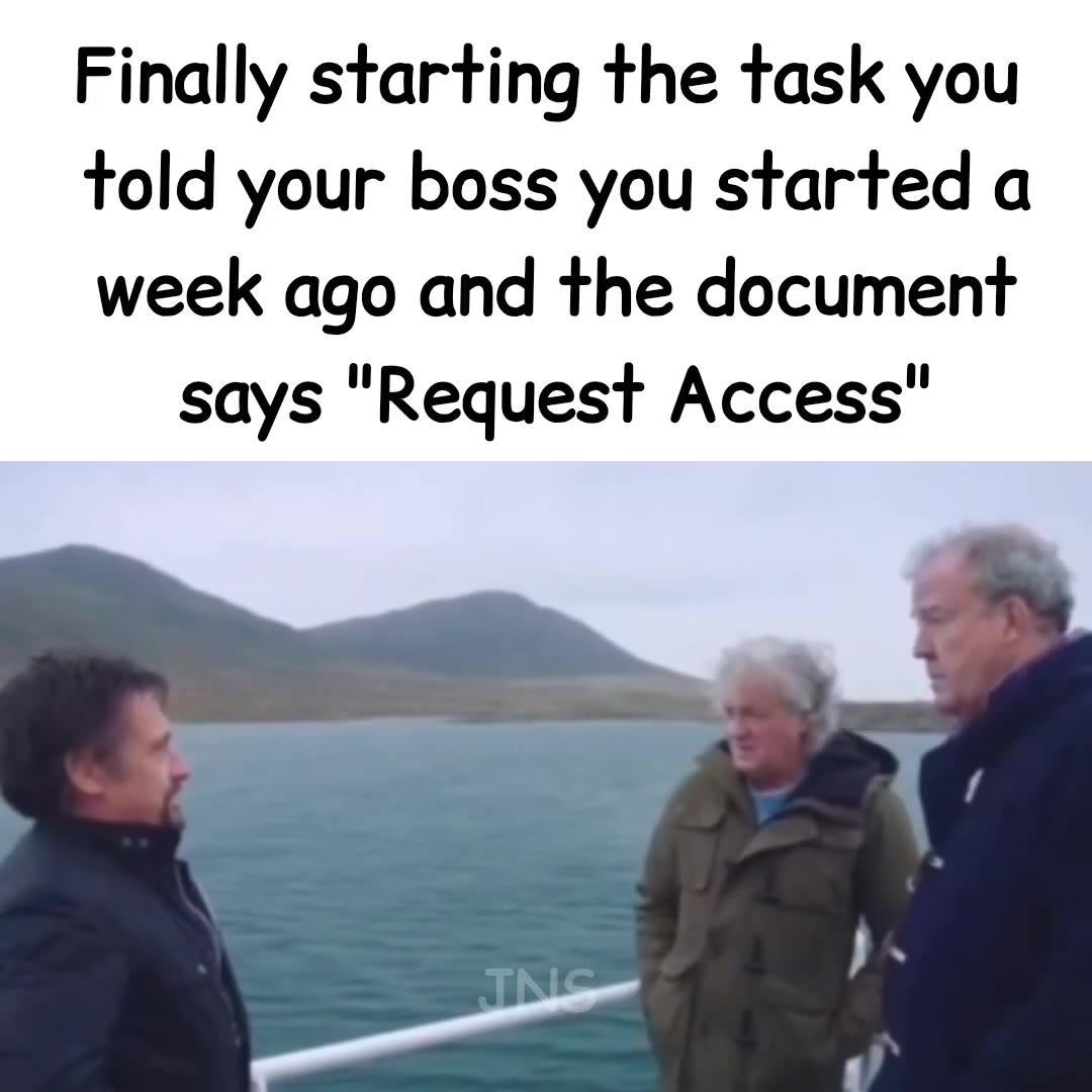 Finally starting the task you says "Request Access"