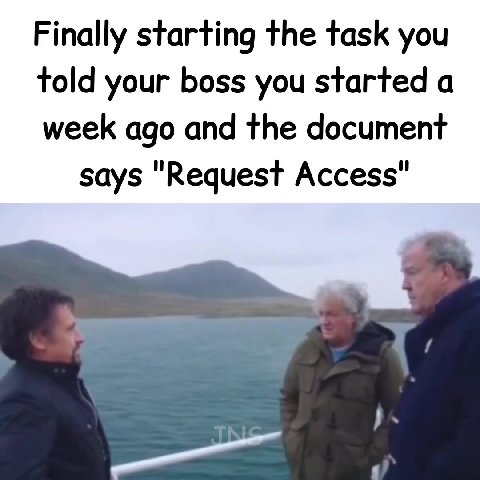 Finally starting the task you says "Request Access"