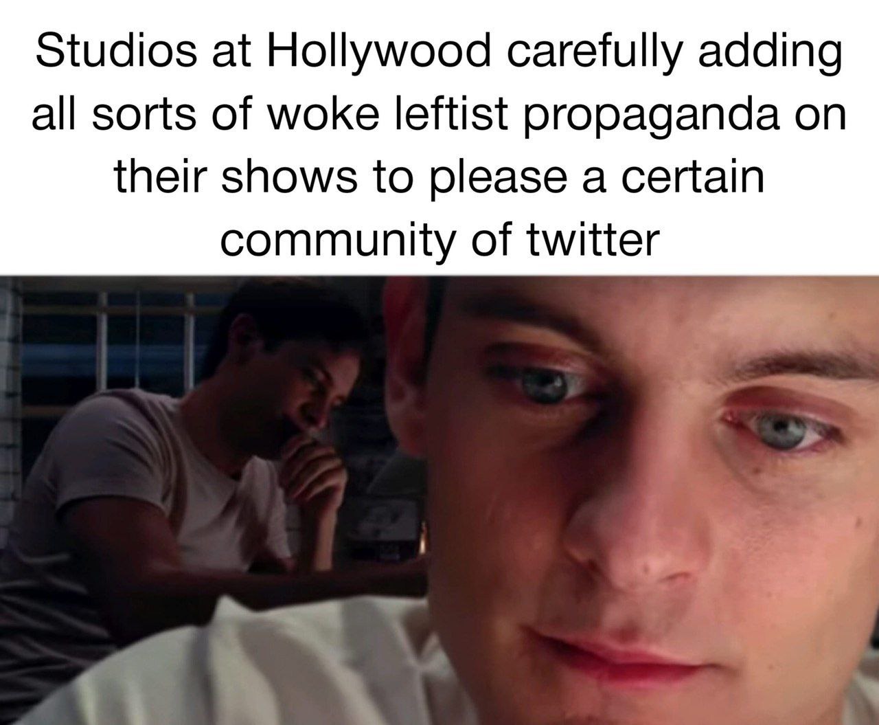 Studios at Hollywood carefully adding all sorts of woke leftist propaganda on their shows to please a certain community of twitter