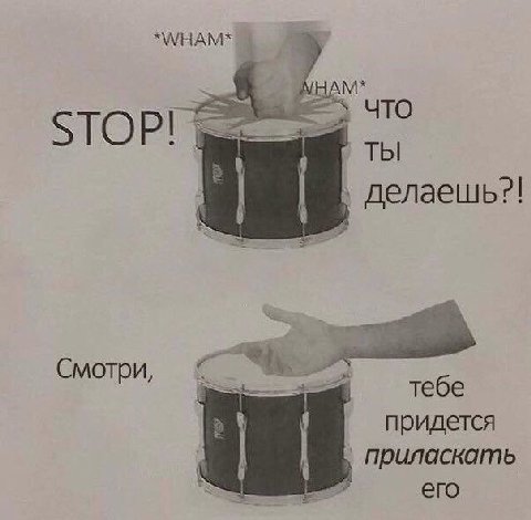 *WHAM* 7 МНАМ* ТЫ делаешь?! Смотри, О тебе придется приласкать его