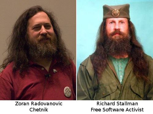 Zoran Radovanovic Richard Stallman Chetnik Free Software Activist