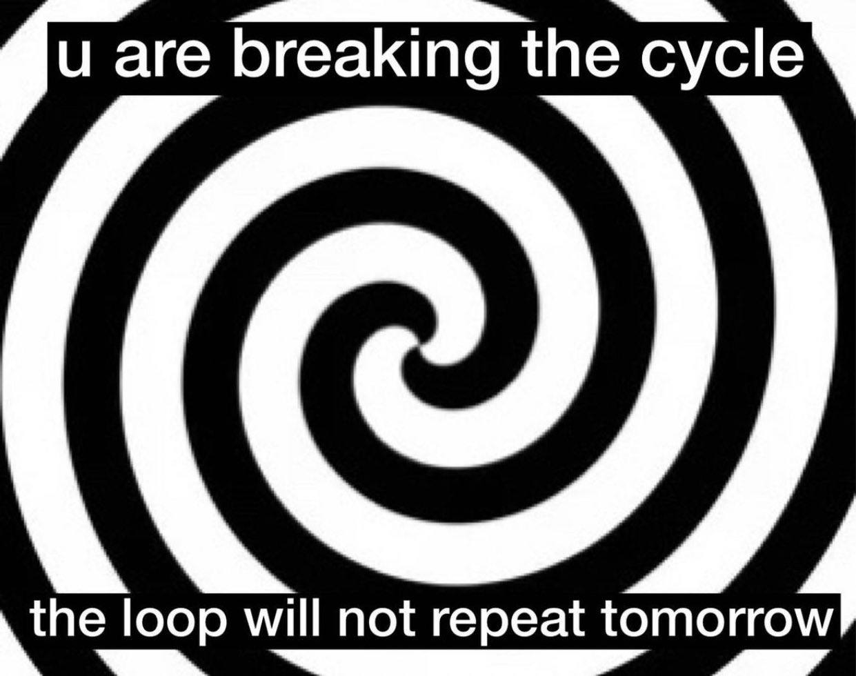 breaking the the loop will not vil not repeat to