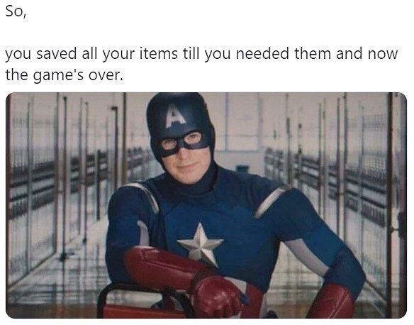 50, you saved all your items till you needed them and now the game's over.