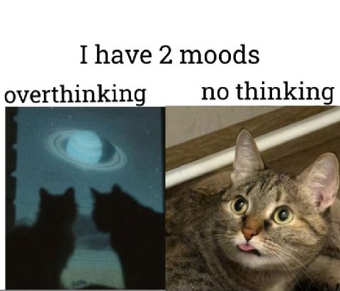 I have 2 moods no thinking 4
