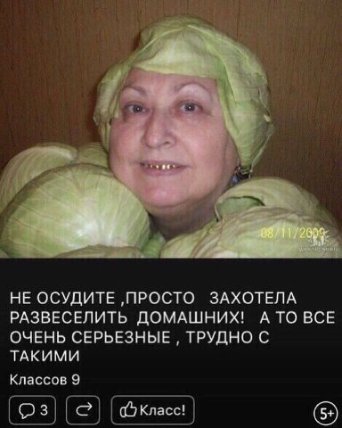 НЕ ОСУДИТЕ ‚ПРОСТО ЗАХОТЕЛА РАЗВЕСЕЛИТЬ ДОМАШНИХ! А ТО ВСЕ ОЧЕНЬ СЕРЬЕЗНЫЕ ТРУДНО С ТАКИМИ Классов 9
