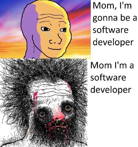 Mom, gonna be a software developer Мот software developer 2 Me К 7: И у Я
