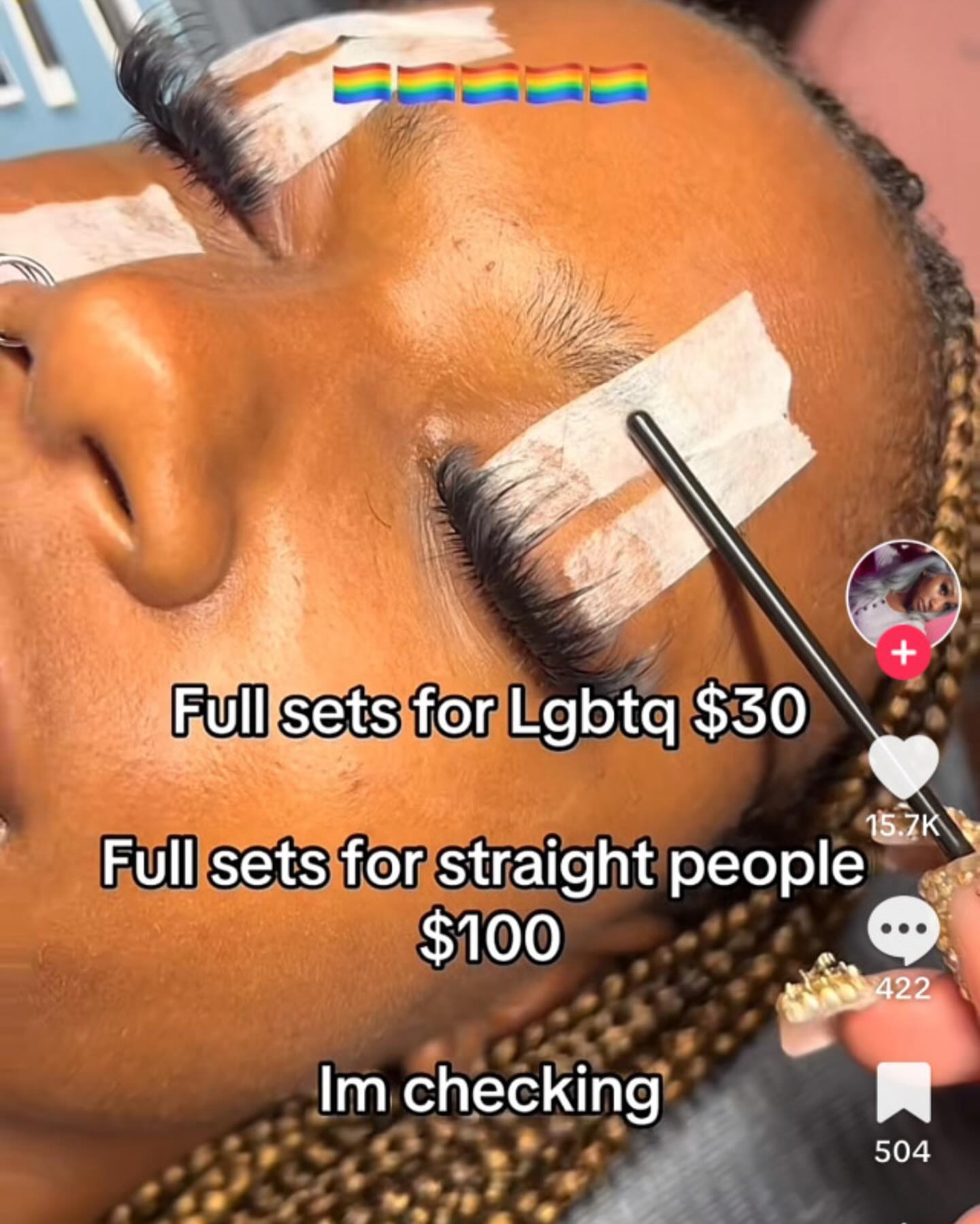aN 4 for Lgbtq $30 Full sets for straight people $100 9. checking 504