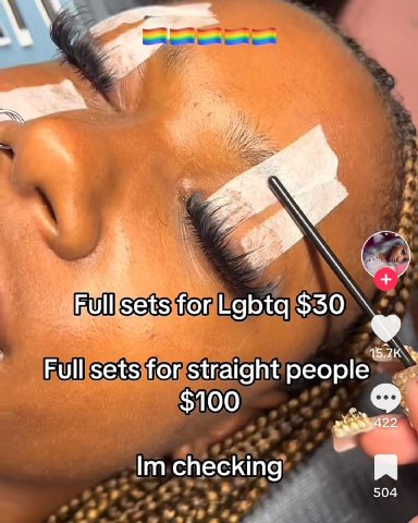 aN 4 for Lgbtq $30 Full sets for straight people $100 9. checking 504