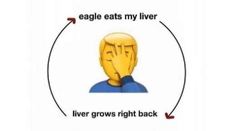 eagle eats my liver liver grows right back