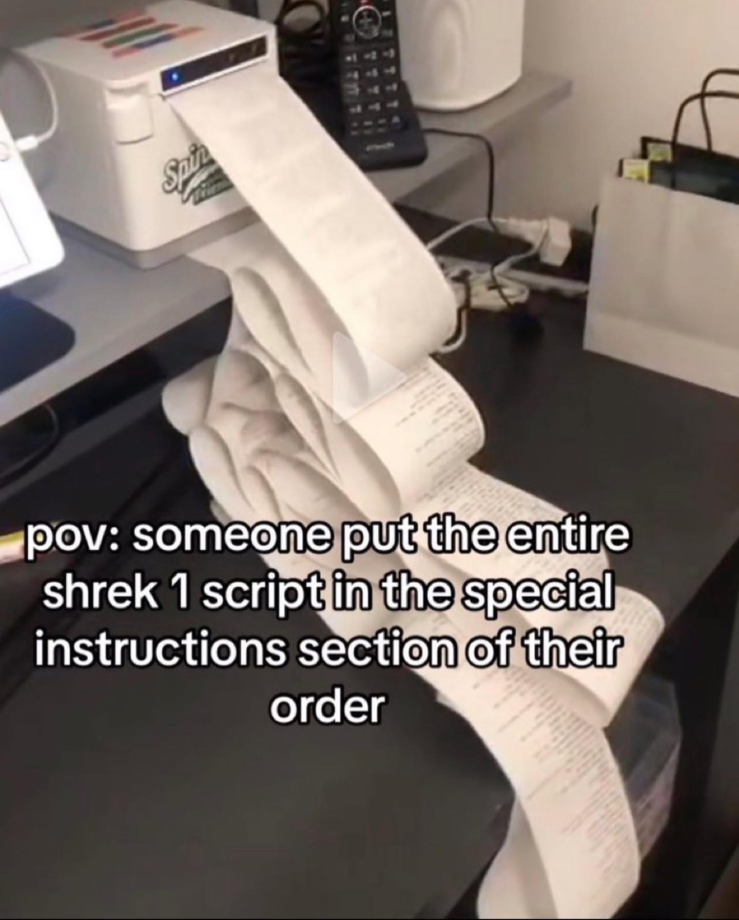 someone shrek 1 scriptin thespe Clal instructions their order