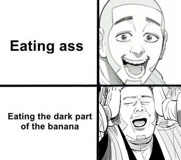 у Eating ass 7 Eating the dark part as of the banana у