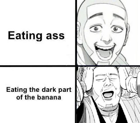 у Eating ass 7 Eating the dark part as of the banana у