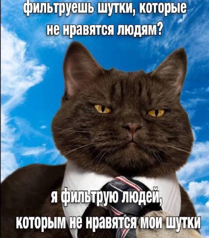 фильтруешь шутки, которые He нравятся людям? которым He нравятся мои Шутки