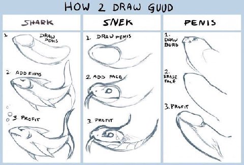 HOW 2 DRAW SNEK PENIS PENIS 2. 5 2. ADD Finns 2. ADP PACE ERASE РкоЕ 3.