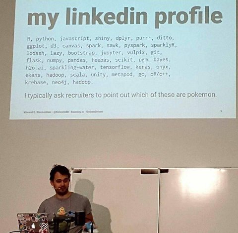 my linkedin profile python, javascript, shiny, dplyr, purrr, ditto, geplot, canvas, spark, sawk, pyspark, sparklyR, lodash, lazy, bootstrap, jupyter, vulpix, git, flask, numpy, pandas, feebas, scikit,