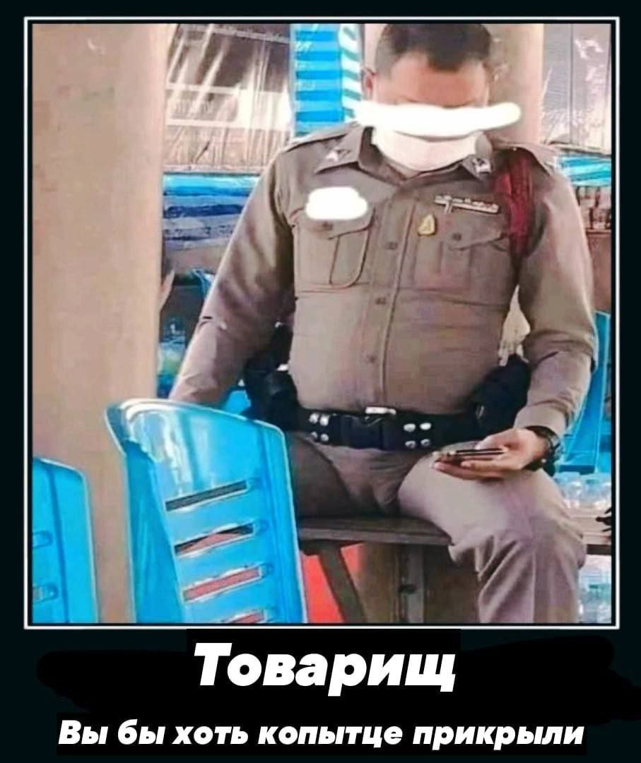Товарищ Вы бы хоть копытце прикрыли