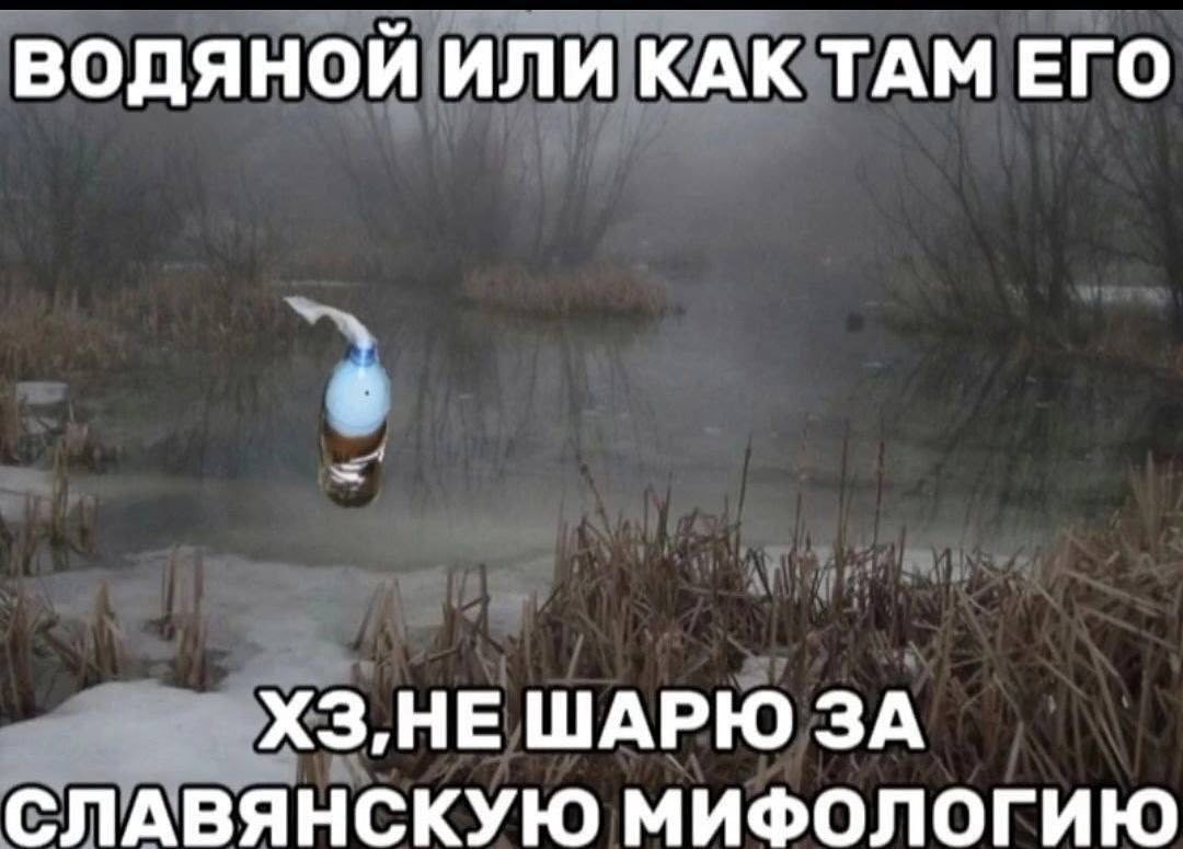 ВОДЯНОЙ ИЛИ КАК ТАМ ЕГО ШАРЮ ЗА СЛАВЯНСКУЮ МИФОЛОГИЮ