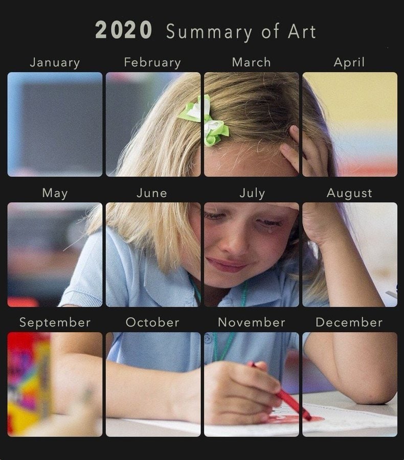 2020 Summary of Art Februa March anuary April Мау July August June Septem! October November ber Decem we