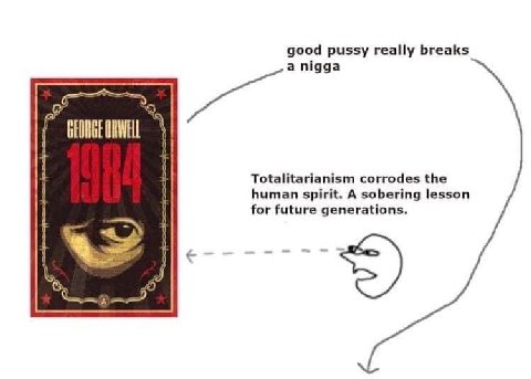 good pussy really breaks a nigga Totalitarianism corrodes the human spirit. A sobering lesson for future generations. 4