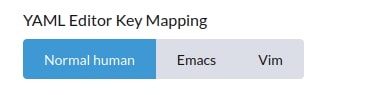 YAML Editor Key Mapping Vim