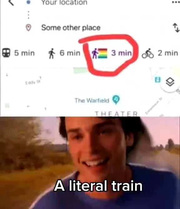 2 Some other place a A literal train} t ь ® Your юсачцоп eee Bsmin ХХ 6minQKT 3 ming gf 2 min