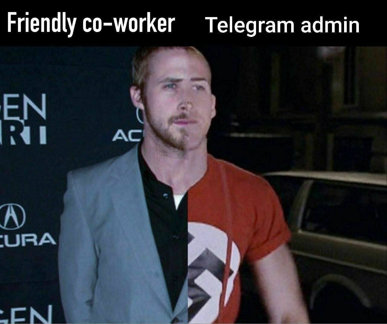 Friendly co-worker Telegram admin