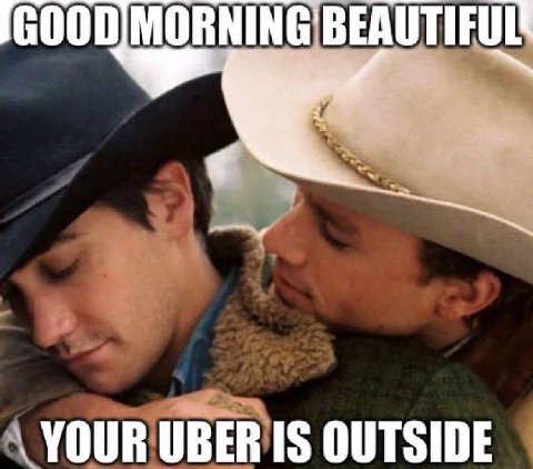 BEAUTIFUL UBER IS OUTSIDE