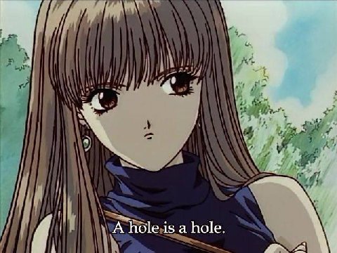 A hole is a hole.