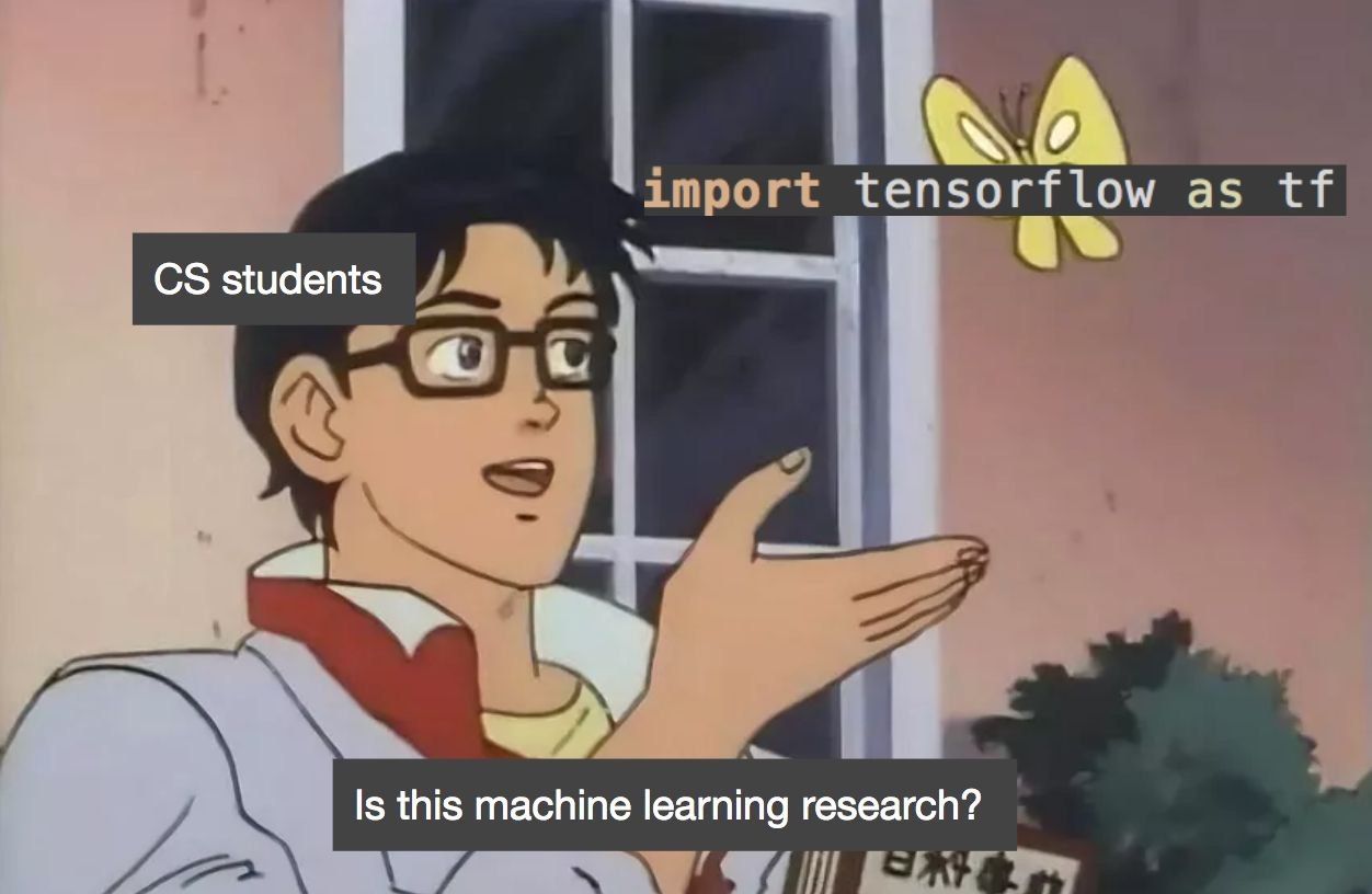 tensorflow as students Is this machine learning research?