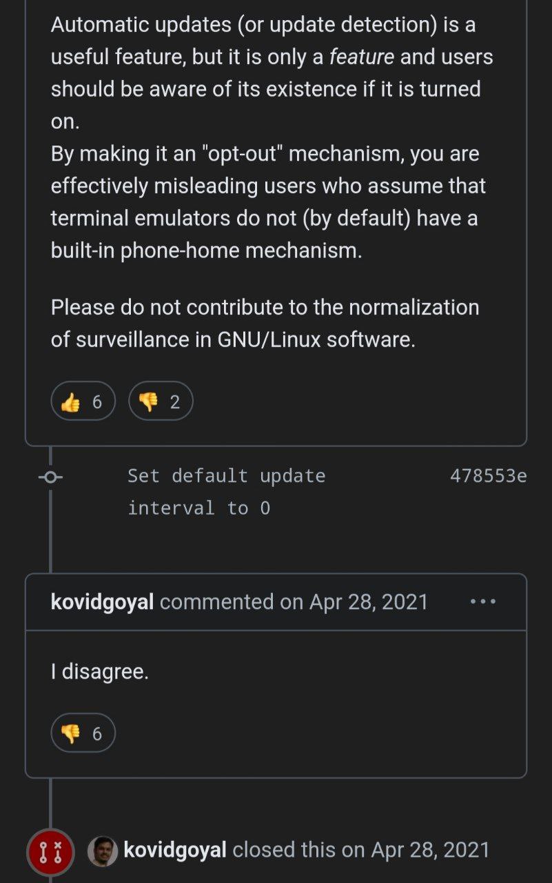 Ratio + didn't ask + no bitches

Github issues edition