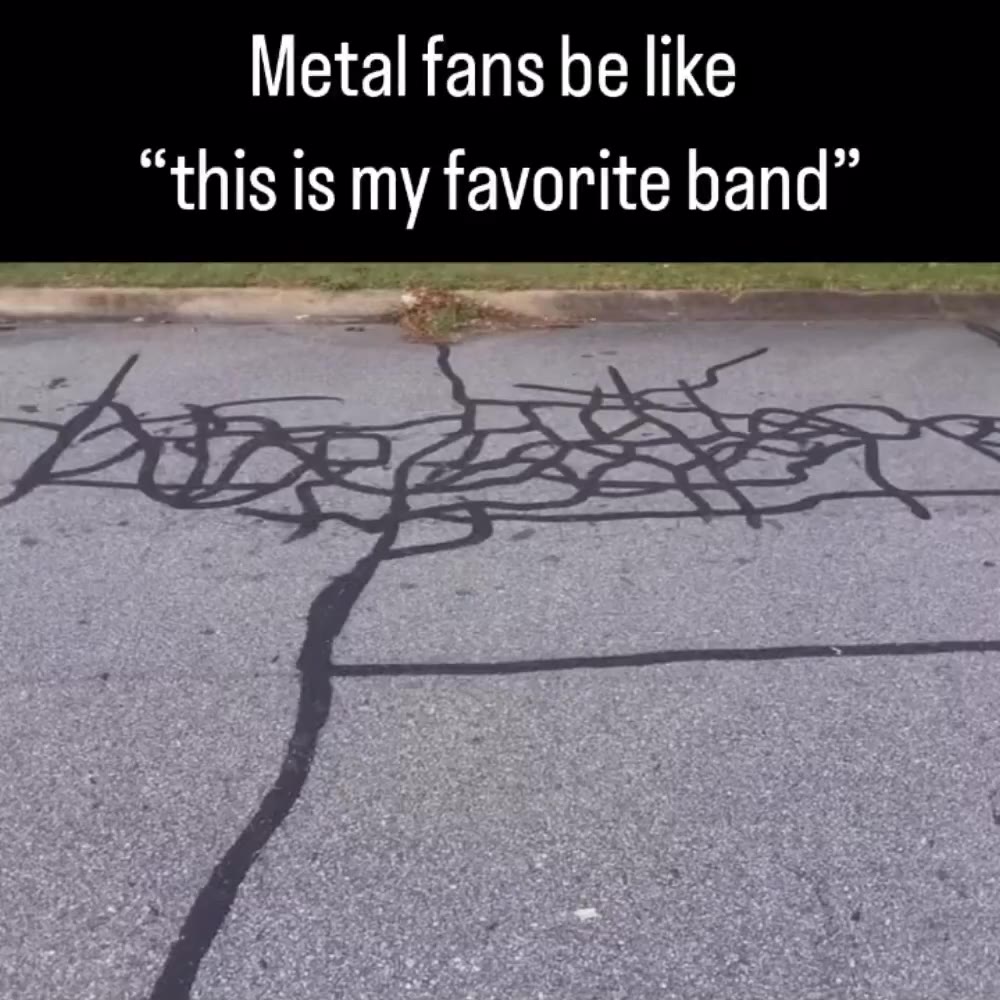Metal fans be like “this is my favorite band”