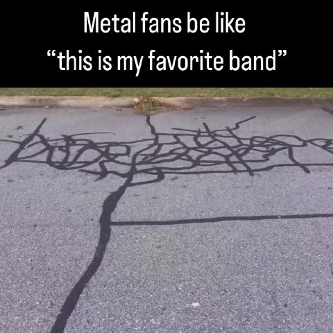Metal fans be like “this is my favorite band”