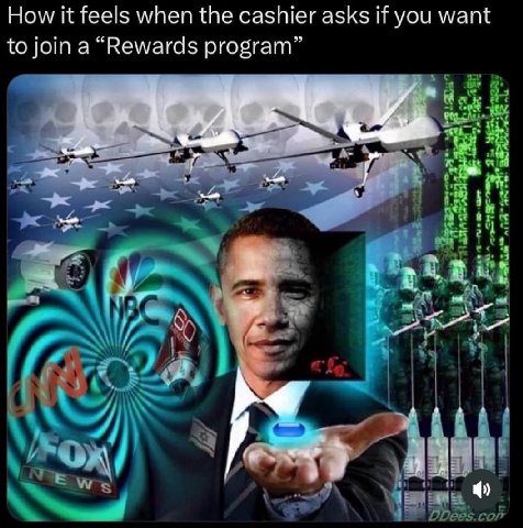 How it feels when the cashier asks if you want to join a “Rewards program” чел и