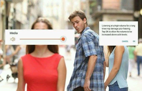 Listening at a high volume for а long time may damage your hearing, Tap to allow the volume to be Media increased above safe levels. и CANCEL pri aye