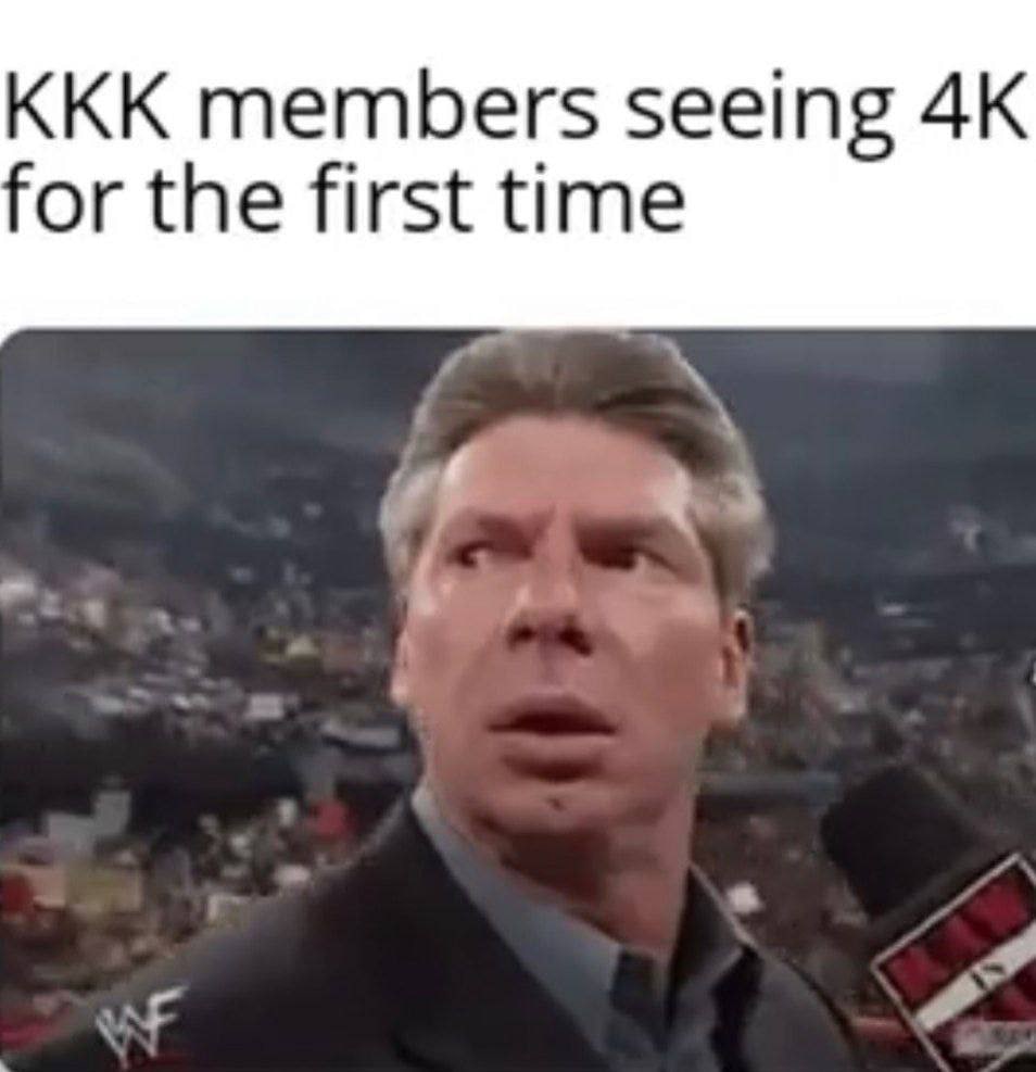 KKK members seeing for the first time