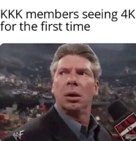 KKK members seeing for the first time