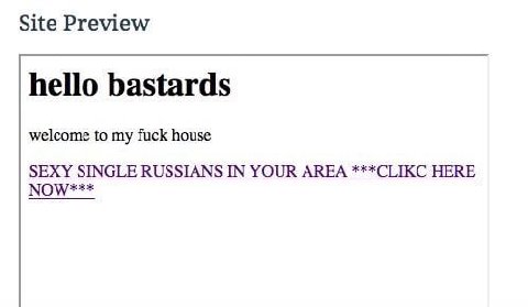 Site Preview hello bastards welcome to my fuck house SEXY SINGLE RUSSIANS IN YOUR AREA ***CLIKC HERE