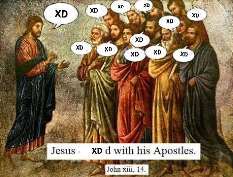 Jesus with his Apostles