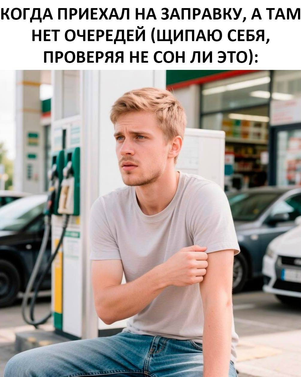 КОГДА ПРИЕХАЛ НА ЗАПРАВКУ, А ТАМ НЕТ ОЧЕРЕДЕЙ (ЩИПАЮ СЕБЯ, ПРОВЕРЯЯ НЕ СОН ЛИ ЭТО): BE