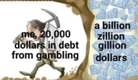 a billion 100 zillion debt on from с bling dollars