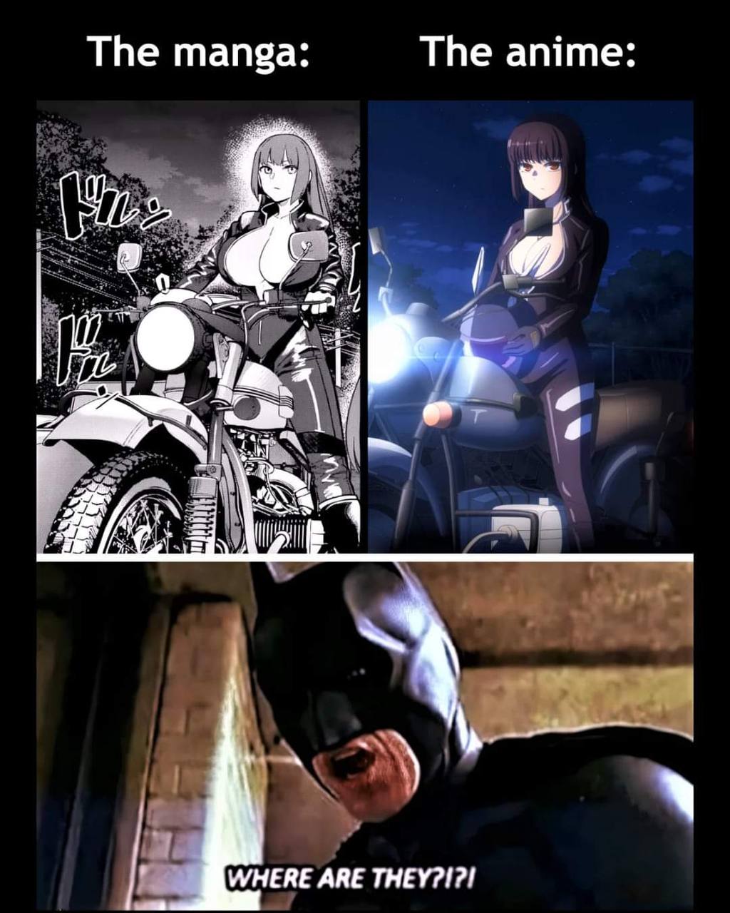 The manga: The anime: WHERE АВЕ
