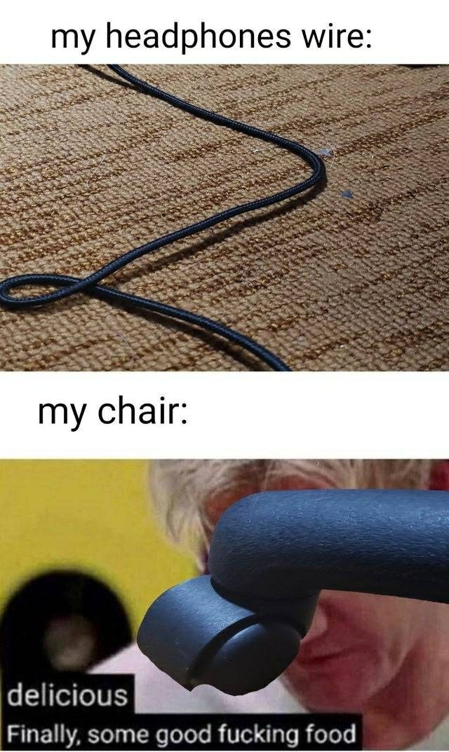headphones wire: my chair:
