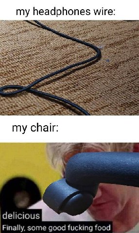headphones wire: my chair: