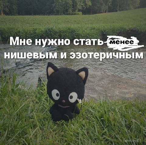 Мне нужно стать нишевым и эзотеричным