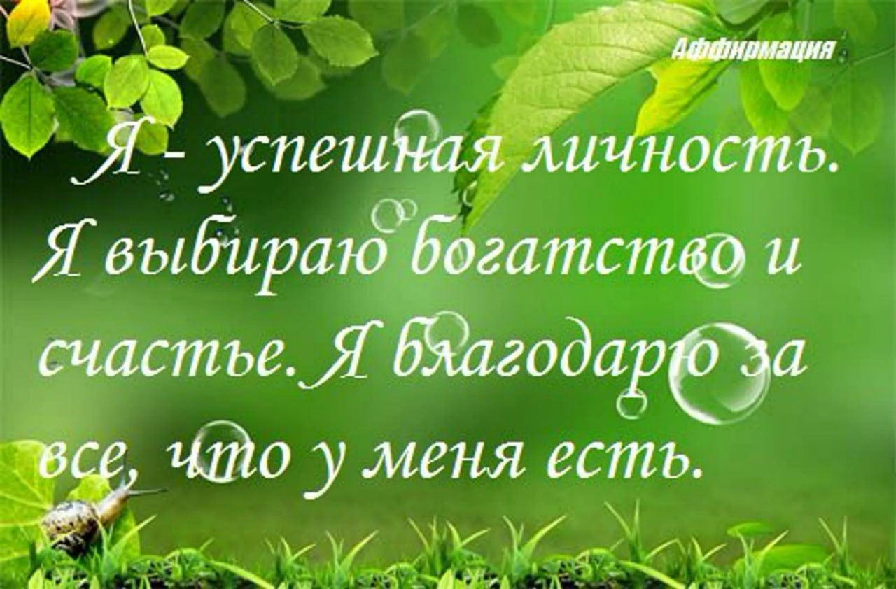 успешная личность. Я выбираю богатство и счастье. Я что меня есть. а