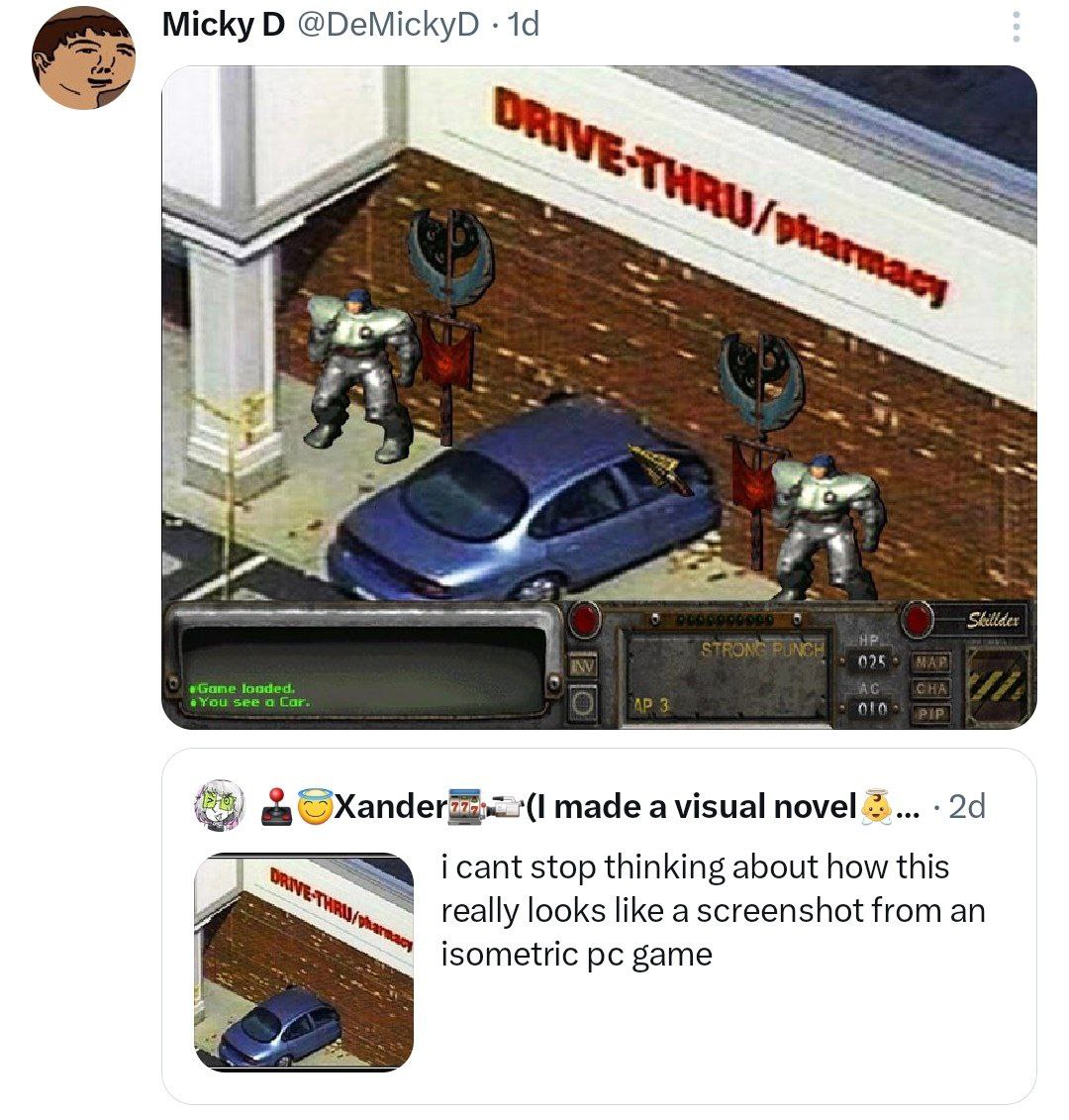 @DeMickyD made а visual novel icant stop thinking about how this really looks like a screenshot from an isometric game